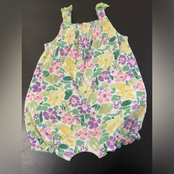 Gymboree Other - Gymboree 100% Cotton *Excellent Cond* Floral Romper Size. 6-12 mo